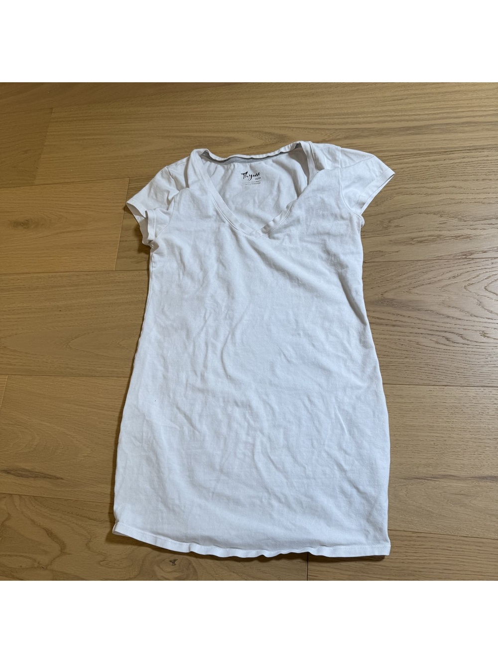 Thyme Maternity Women's White Maternity Tee – Size XS